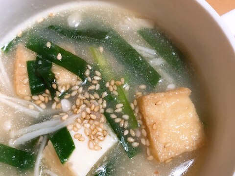 こなべっち活用レシピ♡胡麻豆乳鍋スープ